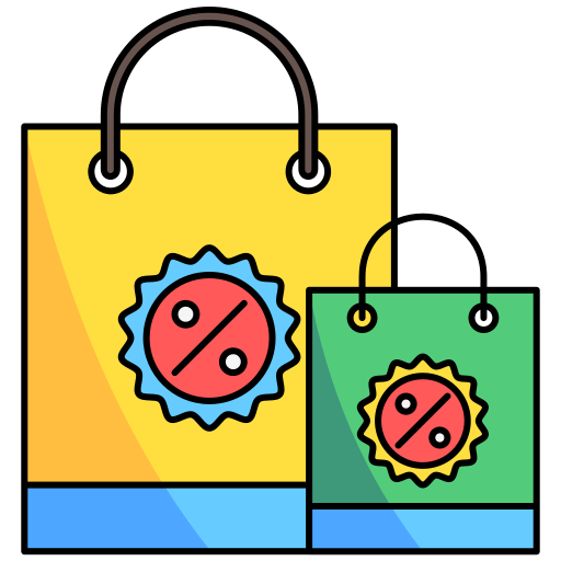 Shopping bag Generic Outline Color icon