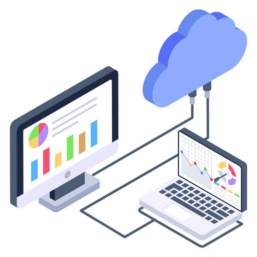 Cloud computing Generic Isometric icon