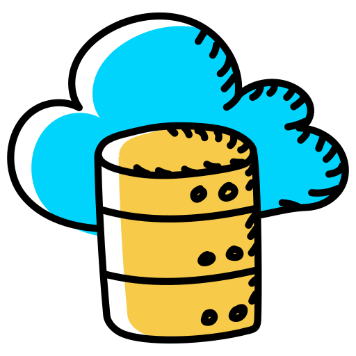 base de datos en la nube icono gratis