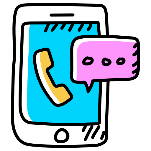 chat telefónico icono gratis