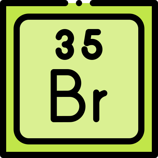 Bromine Detailed Rounded Lineal color icon