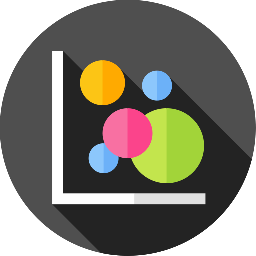 Scatter plot - free icon