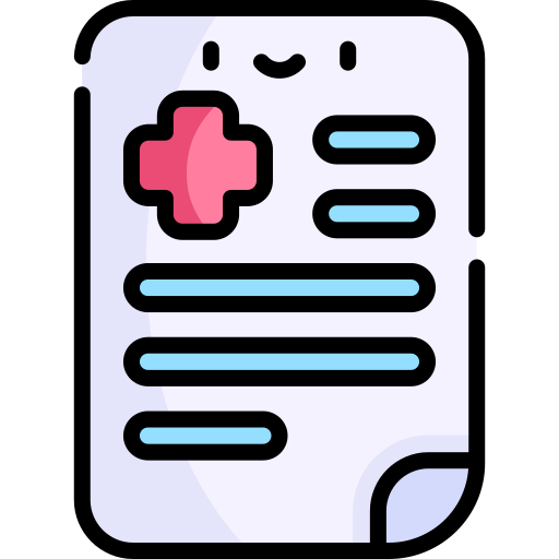 informe médico icono gratis