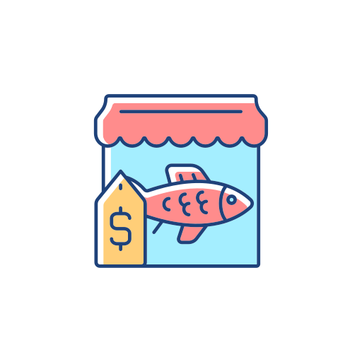 pescadería icono gratis