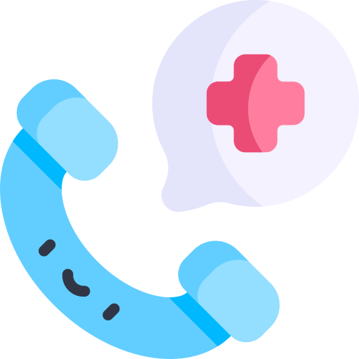 Emergency call Kawaii Flat icon