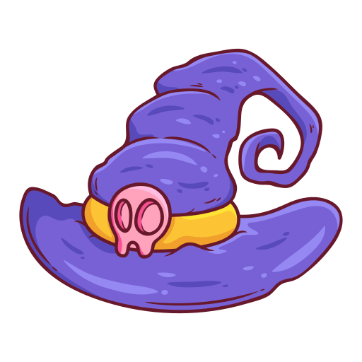 Witch hat free sticker Witch hat free sticker