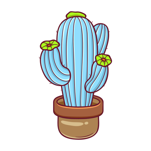 Cactus Collection Vector Design Images, Aesthetic Cactus Sticker  Collection, Aesthetic, Cactus, Sticker PNG Image For Free Download