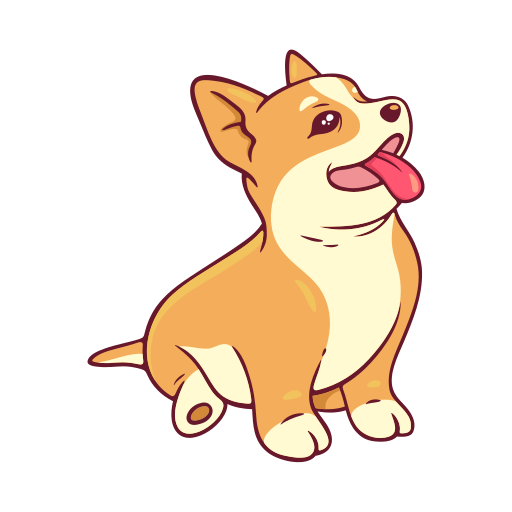 corgi grátis figurinha