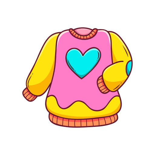 Sweater Stickers - Free fashion Stickers