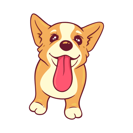 corgi gratis sticker