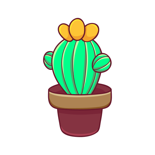 Rounded Cactus PNG, Vector, PSD, and Clipart With Transparent