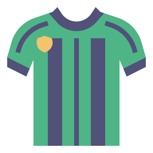 camiseta de futbol icono gratis