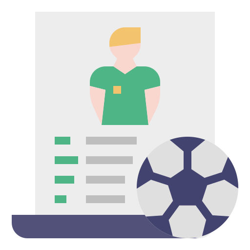 jugador de fútbol icono gratis