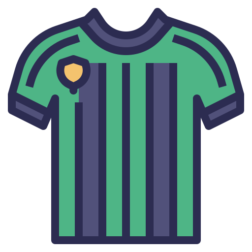 camiseta de futbol icono gratis