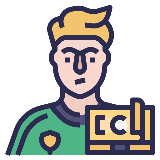 jugador de fútbol icono gratis