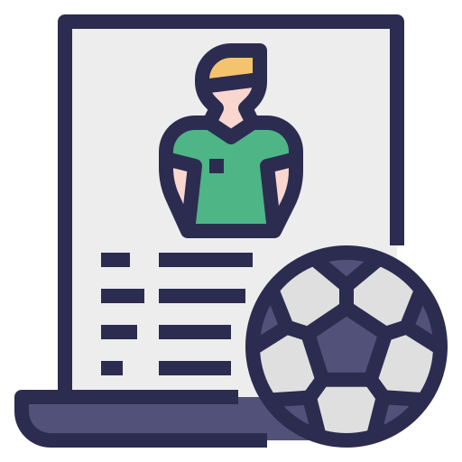 jugador de fútbol icono gratis