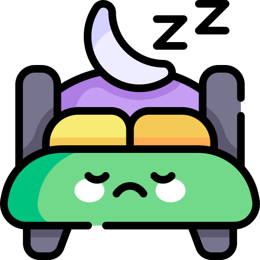 Sleep Kawaii Lineal Color Icon