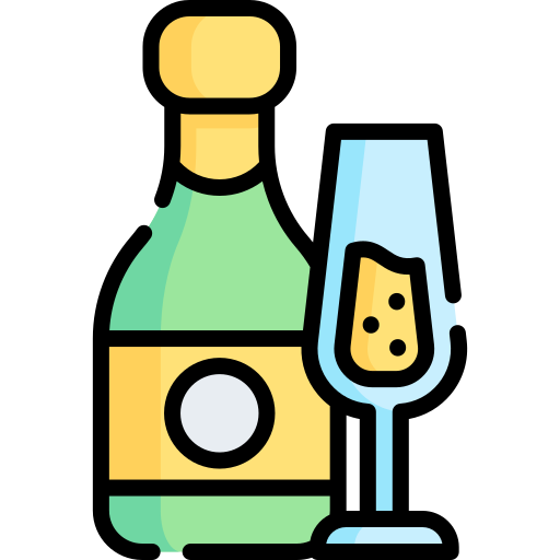 vino espumoso icono gratis