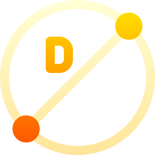 Diameter - free icon