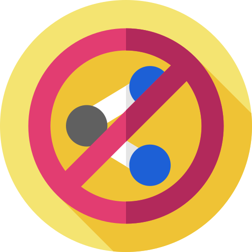 Dont share free icon