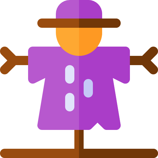 Scarecrow Basic Rounded Flat Icon