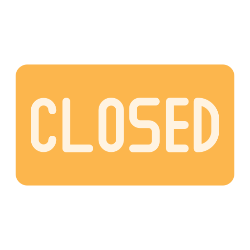 Closed sign icon Generic Flat