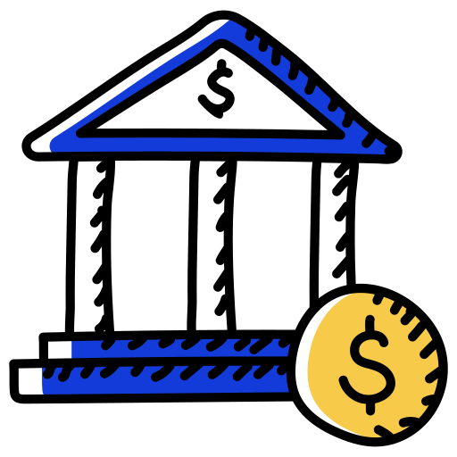 Bank Generic Hand Drawn Color icon