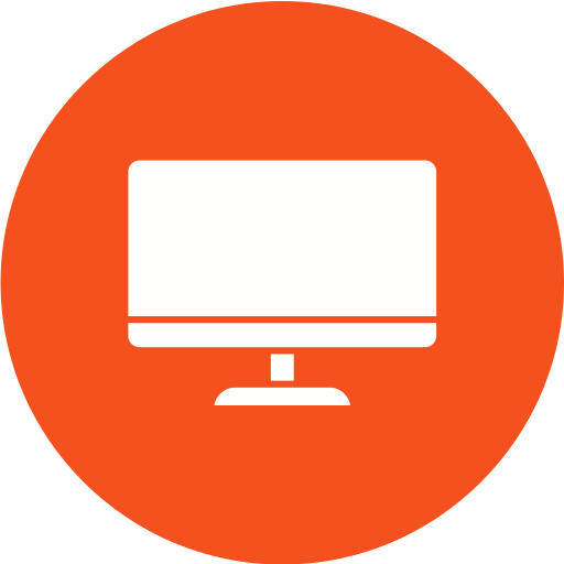 Monitor Generic Circular Icon