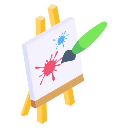 Easel painting - Free art icons