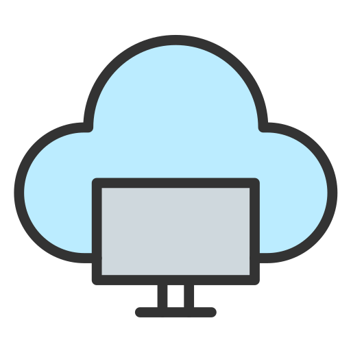 datos en la nube icono gratis