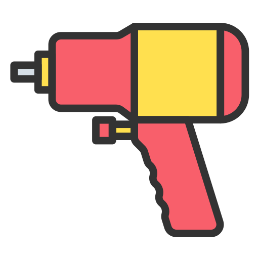 pistola de impacto de aire icono gratis