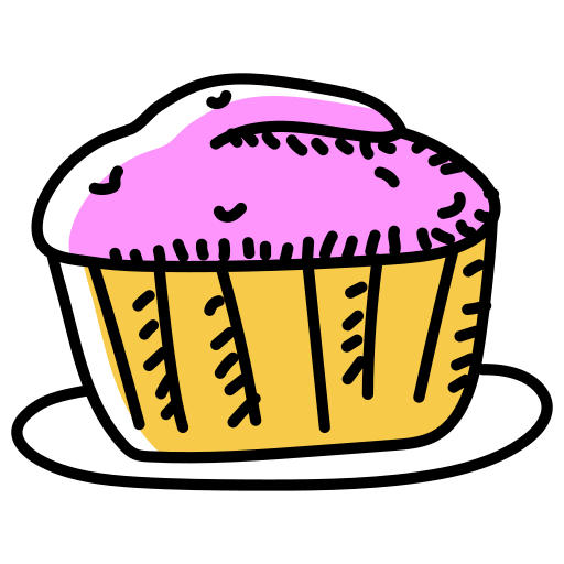 Muffin Generic Hand Drawn Color icon