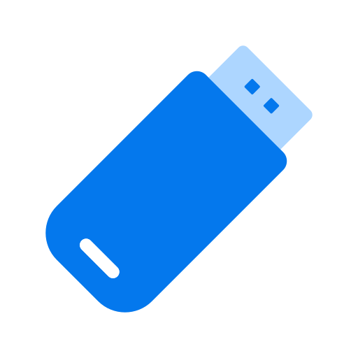 Flash disk Generic Blue icon