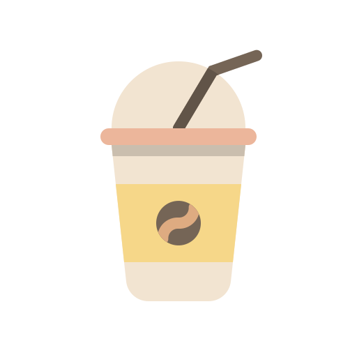 café helado icono gratis