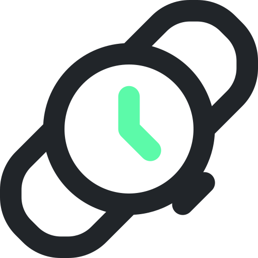 reloj de pulsera icono gratis