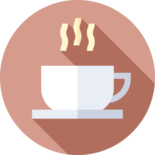 Coffee cup icon design template on transparent background PNG