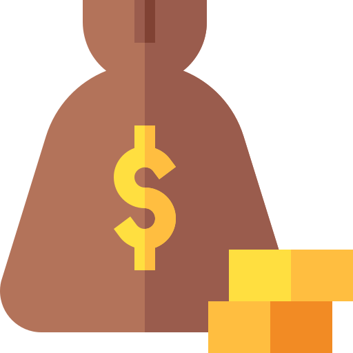 bolsa de dinero icono gratis