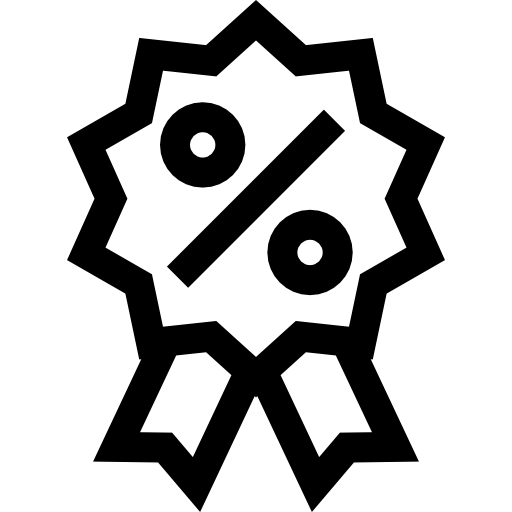 remise Icône gratuit