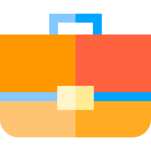 Briefcase Basic Straight Flat icon