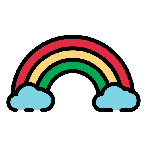 Rainbow Good Ware Lineal Color icon