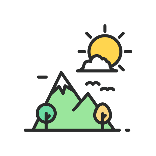 Mountain Generic Outline Color icon