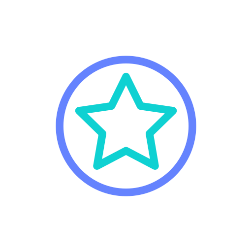 Star Generic Outline Color icon