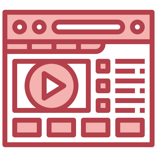 reproductor de video icono gratis