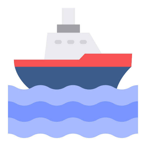 Ship Good Ware Flat icon