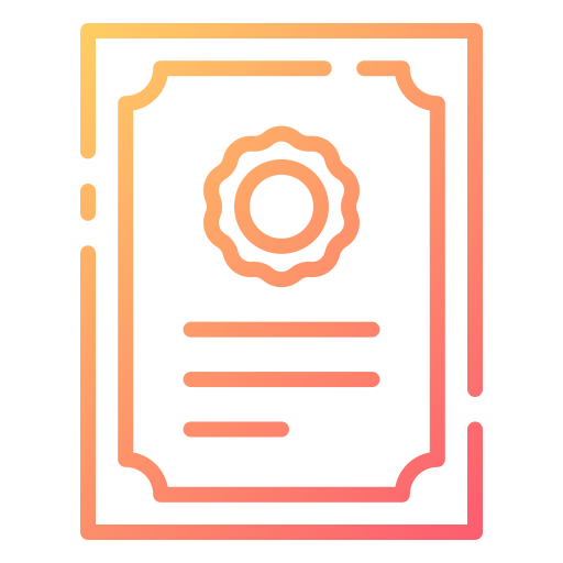 certificado grátis ícone