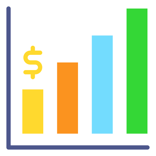 gráfico de barras icono gratis