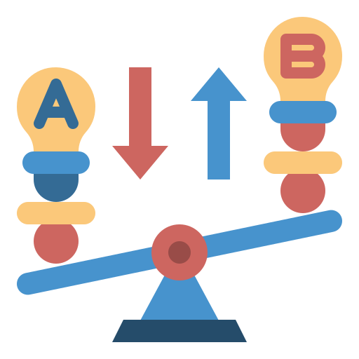 comparación icono gratis