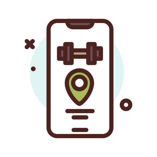 aplicación de fitness icono gratis