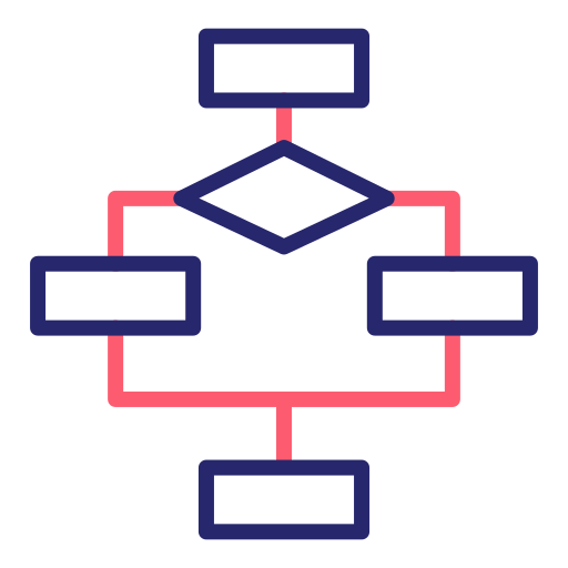 diagrama de flujo icono gratis