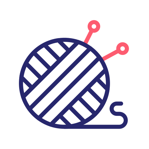 Knitting Generic Outline Color icon